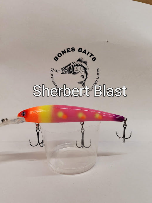 fish bones custom lures Custom Painted Bandit Deep – Bones Baits